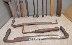 Sabot Clogger tools antique woodworking draw knife collectible early primitive