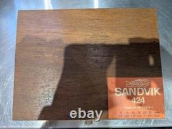 Sandvik 424 Chisel Set 6 Piece Swedish Steel Woodworking 6-32mm Wood Carving NIC