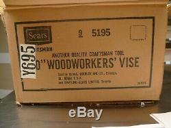 Sears Craftsman 10 Woodworking Vise 351-595 NEW OLD STOCK NEVER USED