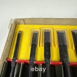Sentora Japanese Chisels Set of 8 Fine Woodworking Tools Vintage with BOX