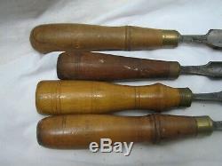 Set 7 Buck Brothers Crank Neck Wood Carving Gouge Chisels Woodworking Tools