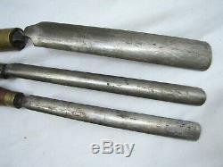 Set 7 Buck Brothers Crank Neck Wood Carving Gouge Chisels Woodworking Tools