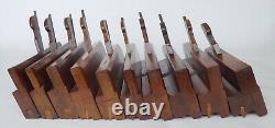 Set Beading Planes Mixed Makers 1/8 7/8 Sorby, Moseley, Griffith, Mathieson