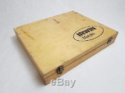 Set Irwin Marples 8pc Splitproof Handle Chisel Cased Woodworking Tools
