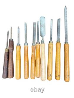 Set Of 10 Vintage Antique Wood Working Tools Chisels Buck Bros & More