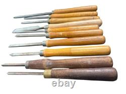Set Of 10 Vintage Antique Wood Working Tools Chisels Buck Bros & More