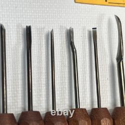 Set Of 12 Dockyard Micro Wood Carving Tools