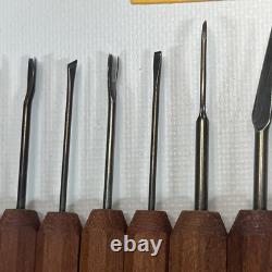 Set Of 12 Dockyard Micro Wood Carving Tools