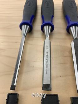 Set Of 4 Marples Woodworking Bevel Edge Paring Chisels Sheffield England