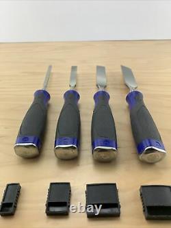 Set Of 4 Marples Woodworking Bevel Edge Paring Chisels Sheffield England