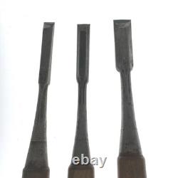Set of 10 Japanese Chisel Nomi Carpenter Tool Hand Tool wood working 08249