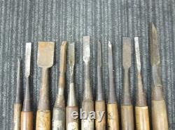 Set of 10 Japanese Chisel Nomi Carpenter Tool Hand Tool wood working 102214