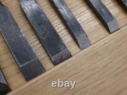 Set of 10 Japanese Chisel Nomi Carpenter Tool Hand Tool wood working 102215