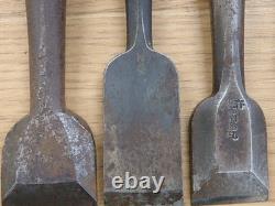 Set of 10 Japanese Chisel Nomi Carpenter Tool Hand Tool wood working 102215
