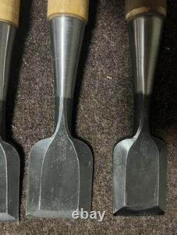 Set of 10 Japanese Oire Nomi Chisels Seki Signed Boxed Woodworking Tools