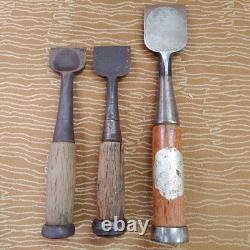 Set of 11 Japanese Chisel Nomi Carpenter Tool Hand Tool wood working 010133