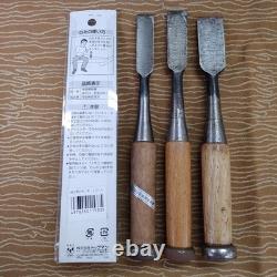 Set of 11 Japanese Chisel Nomi Carpenter Tool Hand Tool wood working 010133