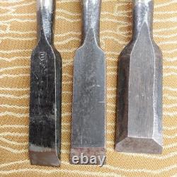 Set of 11 Japanese Chisel Nomi Carpenter Tool Hand Tool wood working 010133