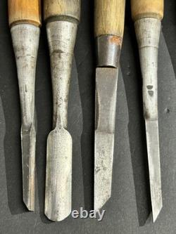 Set of 12 Japanese Chisel Nomi Carpenter Tool Hand Tool wood working 010071