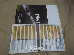 Set of 12 PFEIL Swiss-Made Wood Carving Tools Woodworking Chisels In Box