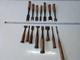 Set of 15 Japanese Chisel Nomi Carpenter Tool Hand Tool wood working 010043