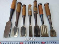Set of 15 Japanese Chisel Nomi Carpenter Tool Hand Tool wood working 010043