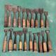 Set of 25 Japanese Chisel Nomi Carpenter Tool Hand Tool wood working 010073