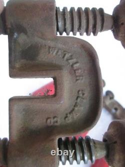 Set of 3 Vintage Wetzler 99A Woodworking Edge Clamps / Veneer, Boat Building C14