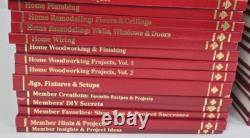 Set of 55 Handyman Club of America Books, Woodworking, Landscaping, Tools, Etc