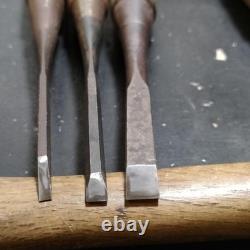 Set of 8 Japanese Chisel Nomi Carpenter Tool Hand Tool wood working 09097