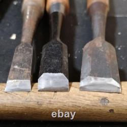 Set of 8 Japanese Chisel Nomi Carpenter Tool Hand Tool wood working 09097