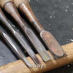Set of 8 Japanese Chisel Nomi Carpenter Tool Hand Tool wood working 09097