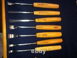 Set of Pfeil Swiss Made Wood Carving Tools. See description for sizes