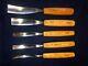 Set of Pfeil Swiss Made Wood Carving Tools. Sweep Bent Gouges