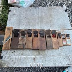 Shigemasa Kanna 11pc Plane Set Woodworking Hand Tools Vintage Used Lot
