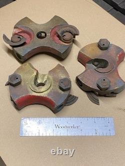 Shimer Cutter Heads 1890's- early 1900's 7/8 bore Vintage Antique Wood Working