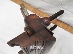 Shiverick Early Screw Arm Plow Plane Woodworking Wood Tool Brooklyn NY Carpenter