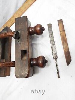 Shiverick Early Screw Arm Plow Plane Woodworking Wood Tool Brooklyn NY Carpenter