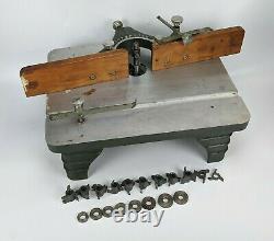 Shopmaster Shaper Router with Cutter Blades belt vintage woodworking tools USA