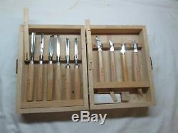 Solingen German Wood Carving Tools Set of 10 With SHARPING STONE Made in Germany