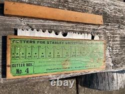 Stanley 55 Combination Woodworking Plane Wood Tool withBox +Blades/Cutters Fence
