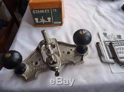 Stanley 71 Router Boxed 3 Cutters Wood Working