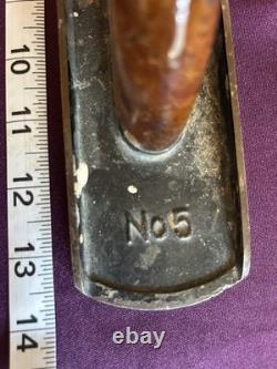 Stanley Bailey No 5 Carpenter's Bed Rock Plane Made USA Woodworking Tool Antique