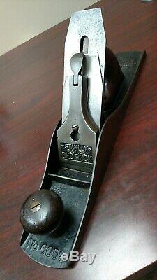 Stanley Bedrock 605 1/2 Plane Vintage Hand 5 1/2 Corrugated Hand Woodworking