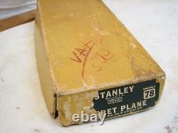 Stanley Model 78 Rabbet Plane Wood Working Tool Strip Fence Box Weatherstrip