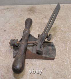 Stanley No 12 veneer scraper plane 1892 blade collectible woodworking tool