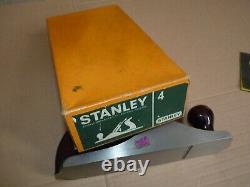 Stanley No 4 Plane Wooden Handles Boxed Wood Working Hardly Used