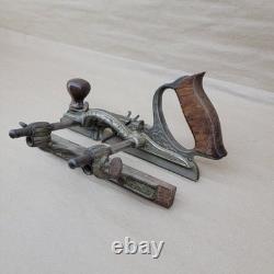 Stanley No. 46 B Skew Plow Plane Cutters Antique Woodworking Tool