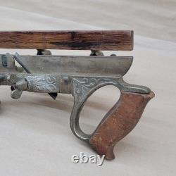 Stanley No. 46 B Skew Plow Plane Cutters Antique Woodworking Tool