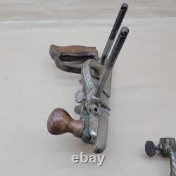 Stanley No. 46 B Skew Plow Plane Cutters Antique Woodworking Tool